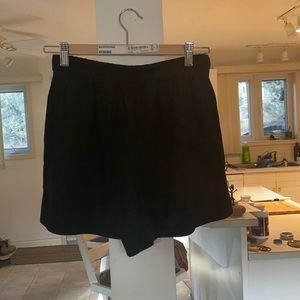 Zara black flowy shorts, black